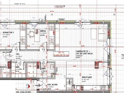 Apartament de 3 camere + birou, 99,75 mp, zona Avram Iancu.