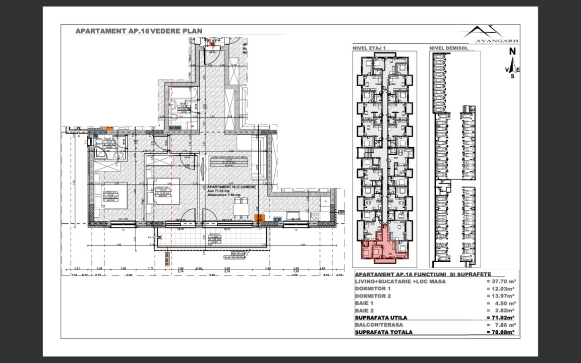 Ansamblu rezidențial excepțional cu apartamente de 2 și 3 camere, zona CETATII