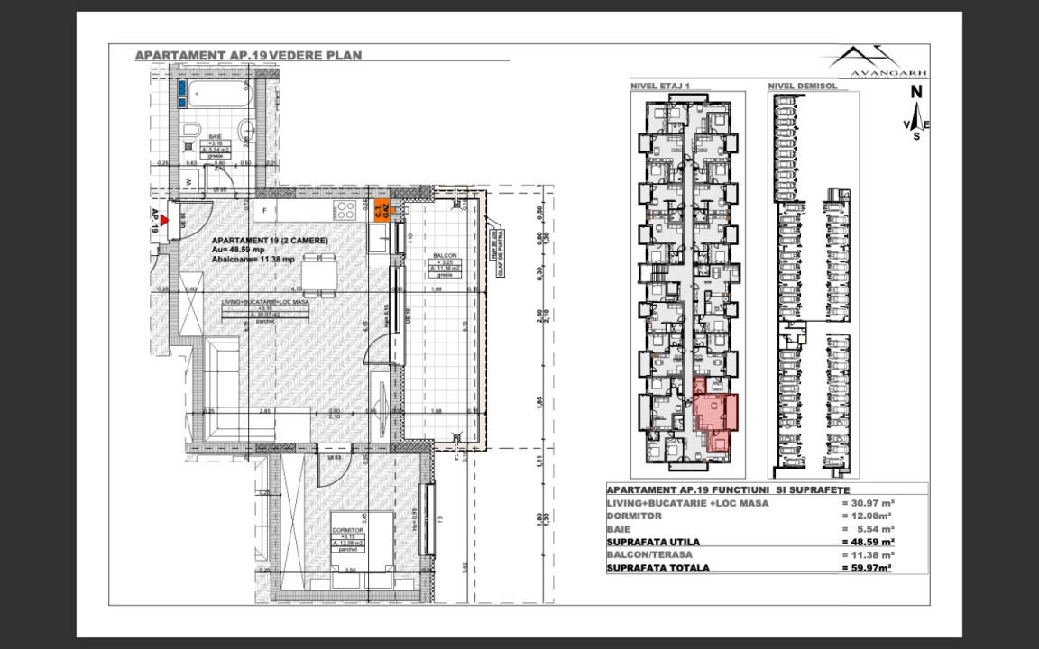 Ansamblu rezidențial excepțional cu apartamente de 2 și 3 camere, zona CETATII