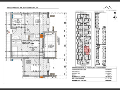 Ansamblu rezidențial excepțional cu apartamente de 2 și 3 camere, zona CETATII