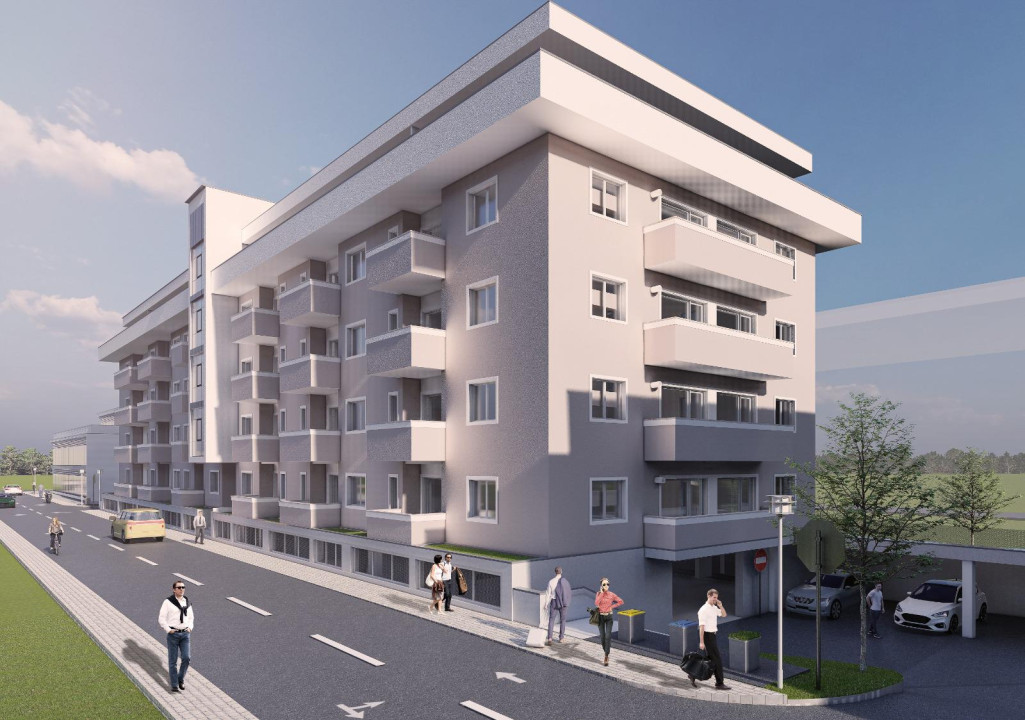 Apartament 2 camere, 44,25 mp, etaj intermediar, zona Cetății 