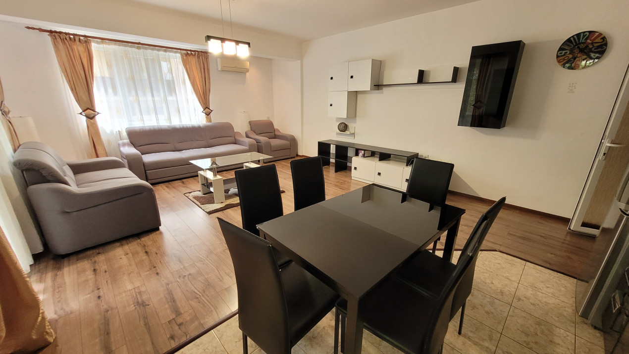 Apartament de 2 camere, 60 mp, mobilat utilat, loc de parcare, zona Stejarului