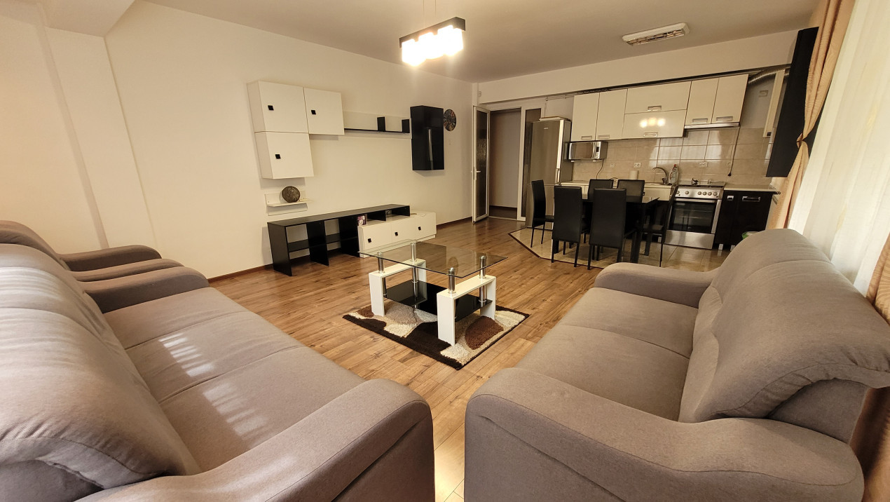 Apartament de 2 camere, 60 mp, mobilat utilat, loc de parcare, zona Stejarului