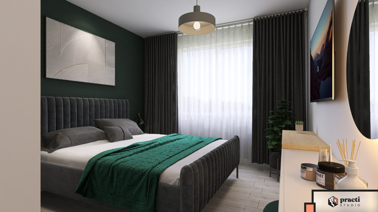 Apartament 3 camere Vivo Cluj-Napoca, 61 mp, 49 mp terasa, 2 parcări 