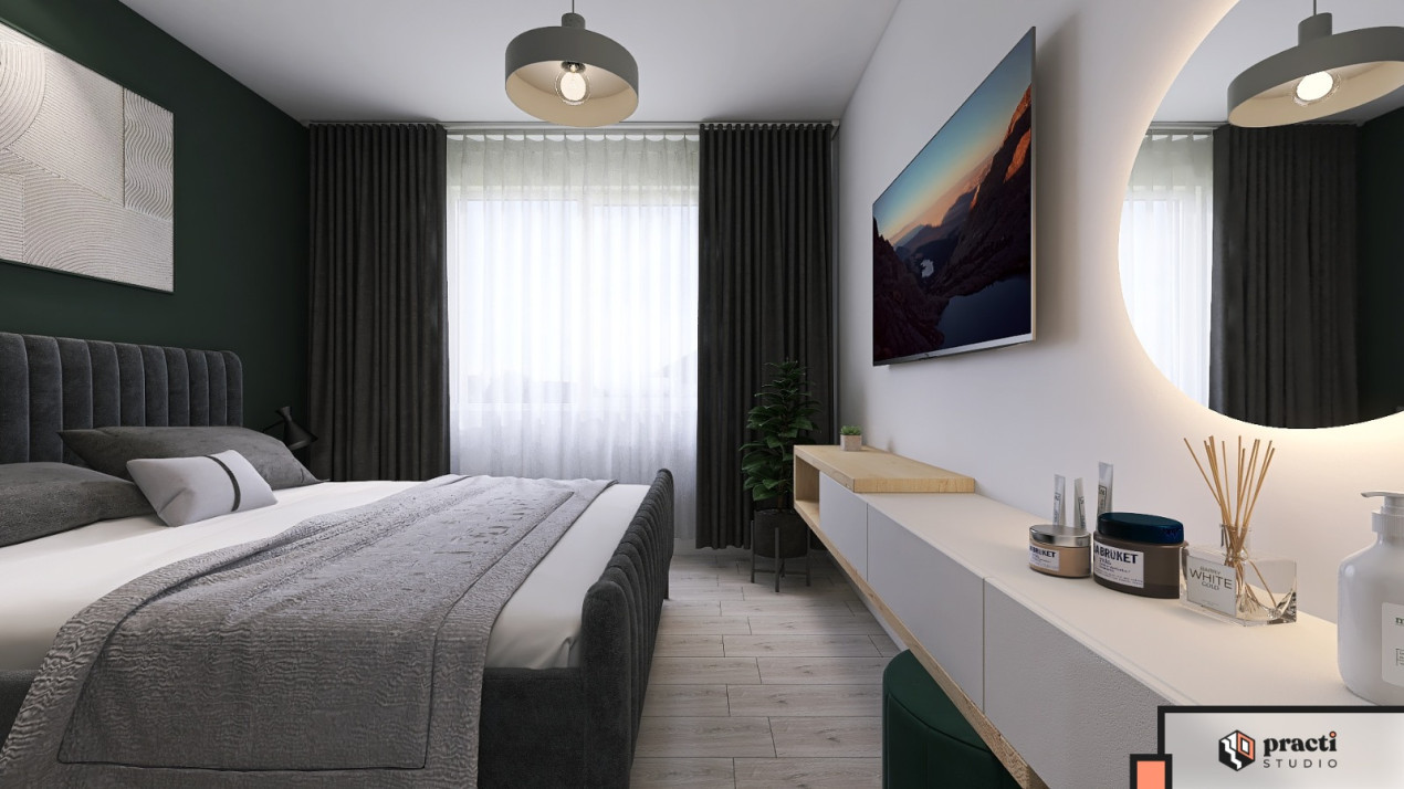 Apartament 3 camere Vivo Cluj-Napoca, 61 mp, 49 mp terasa, 2 parcări 