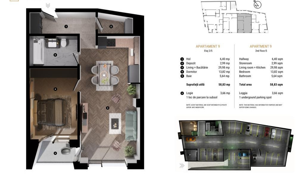 Ansamblu rezidențial excepțional cu apartamente de 2 și 3 camere, Calea Turzii