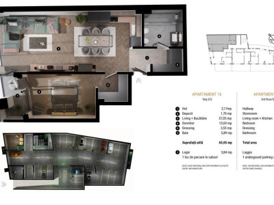 Ansamblu rezidențial excepțional cu apartamente de 2 și 3 camere, Calea Turzii