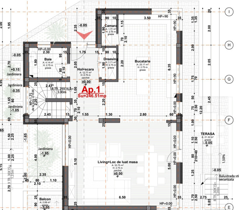 Duplex cu 5 dormitoare, finisat, 240mp utili, terasa, zona Bulevardul Muncii