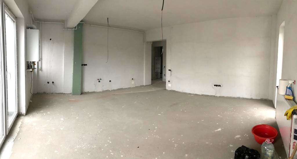 Apartament semifinisat, parcare, strada Stejarului