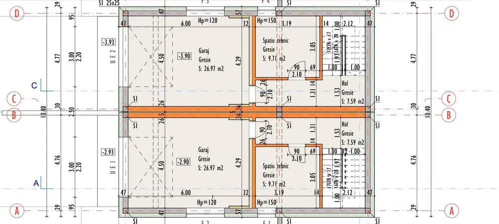 Duplex de vanzare, 4 camere, 200mp, 400mp teren, parcare, zona Voroneti