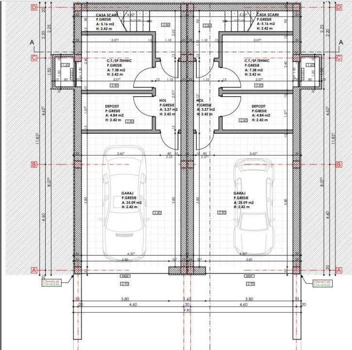 Duplex de vanzare, 4 camere, 173mp, parcare, zona Voroneti