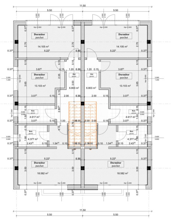 Duplex de vanzare, 4 camere, 120mp, 250mp teren, parcare, zona Apahida