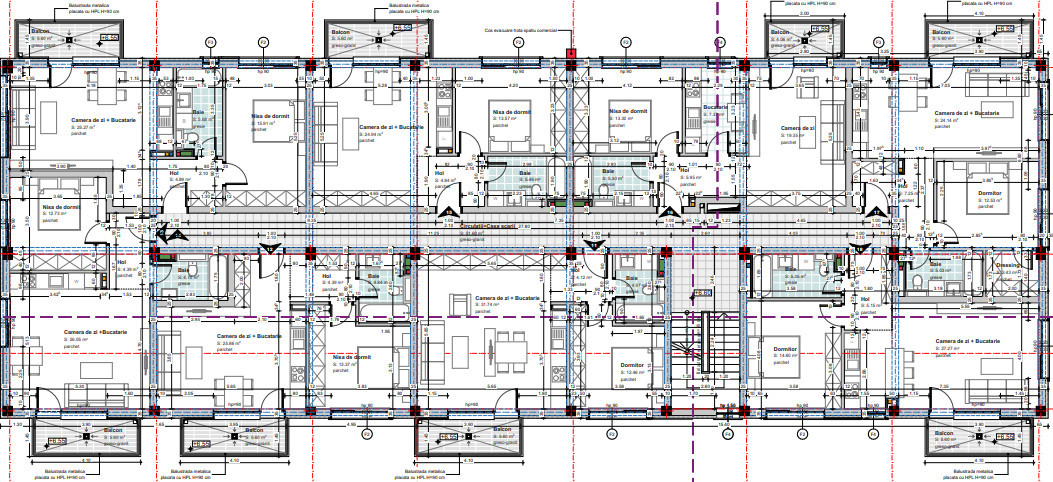 Apartamente de 2 camere, su intre 48 si 53mp, balcon, in zona Baciu