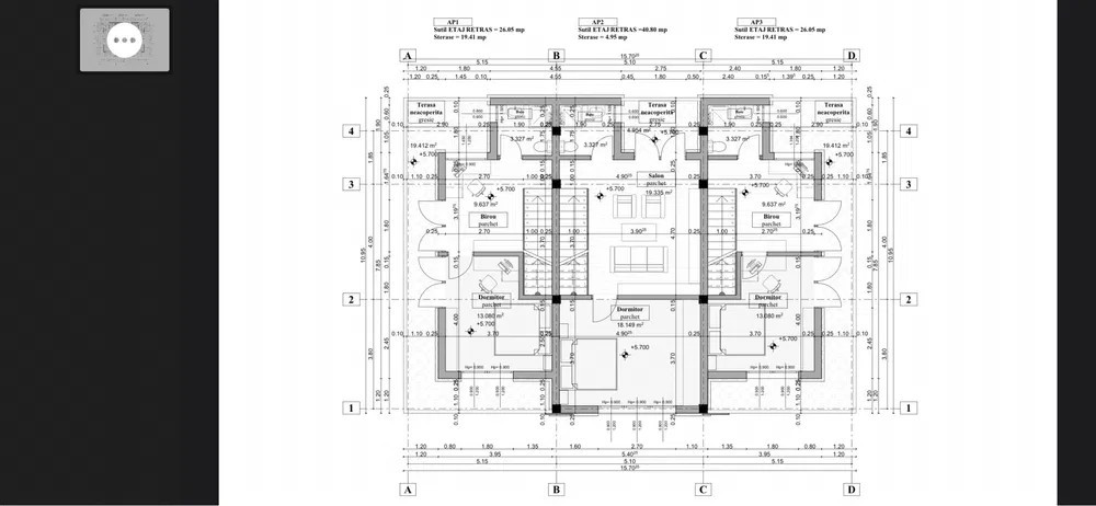 Teren cu Proiect Autorizat,3 Case Insiruite,strada Teilor,Floresti