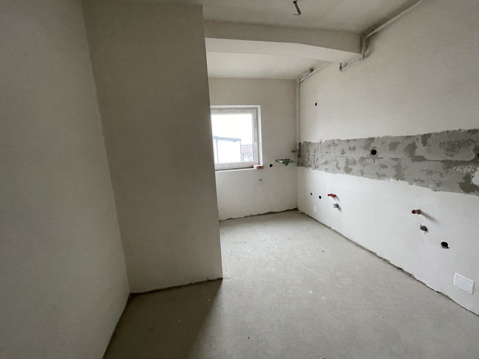 Apartament de 3 camere, semifinisat, 65,67 mp, 2 dormitoare, zona Terra