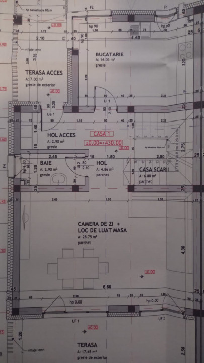 Duplex semifinisat, 120 mp, teren 290 mp, zona Vivo