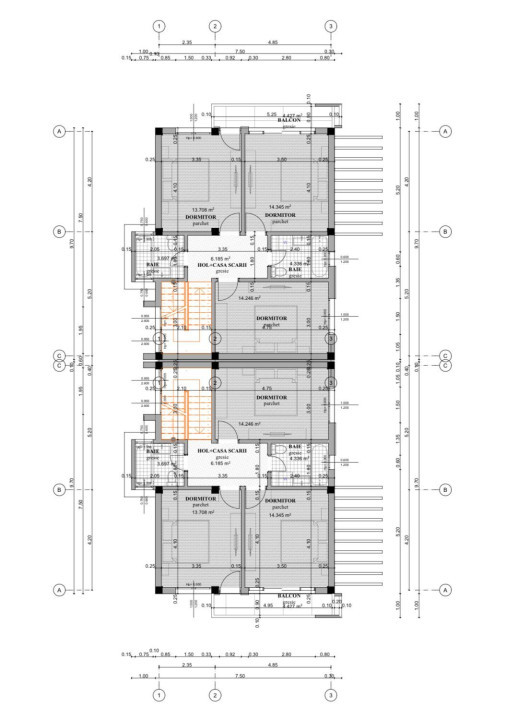 Duplex de vanzare, 120 mp, curte 250 mp, zona Avram Iancu