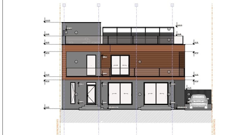 Casa tip-duplex semifinisata, 181,45 mp, terasa 89,30 mp, zona ANL