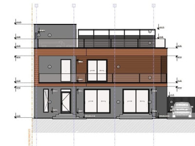 Casa tip-duplex semifinisata, 181,45 mp, terasa 89,30 mp, zona ANL