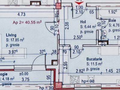 Apartament de 1 camera, 40.55mp utili, finisat, parcare, Zona Eroilor