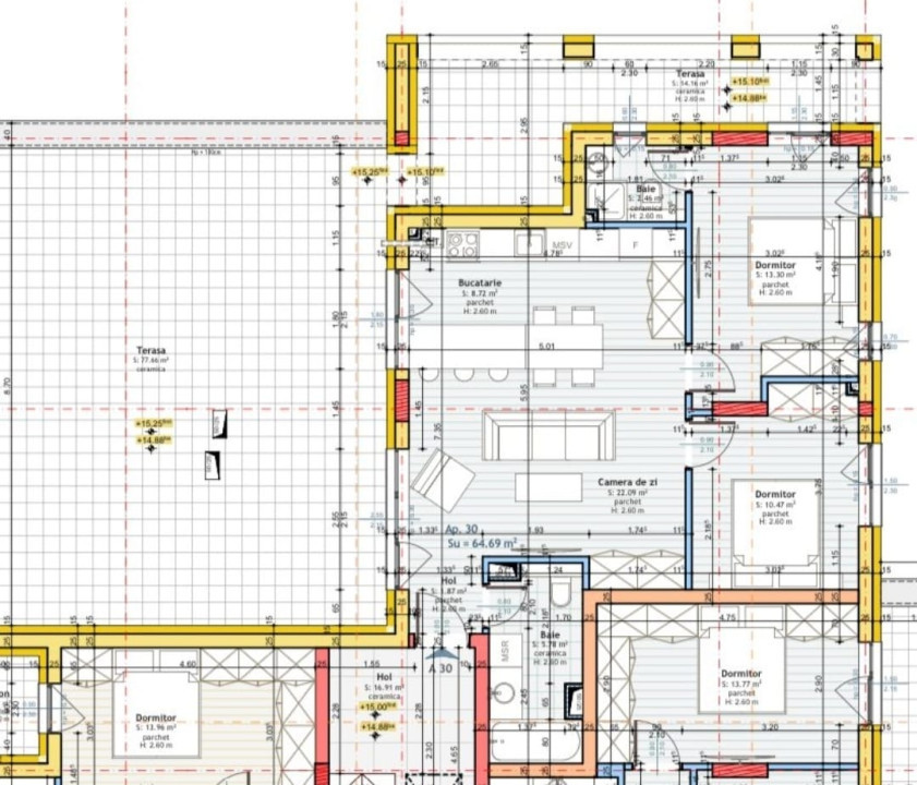 Apartamente 1, 2, 3, 4 camere, cu balcoane sau terasa Zona Tineretului