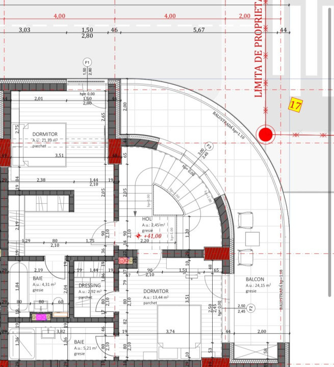 Penthouse semifinisat, 107,52 mp, terasa 24,14 mp, zona Vivo