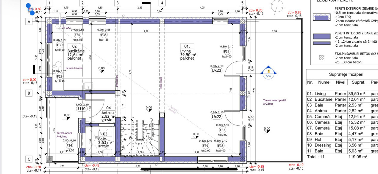 Casa de vanzare, 120mp, 450mp teren, Zona Sannicoara