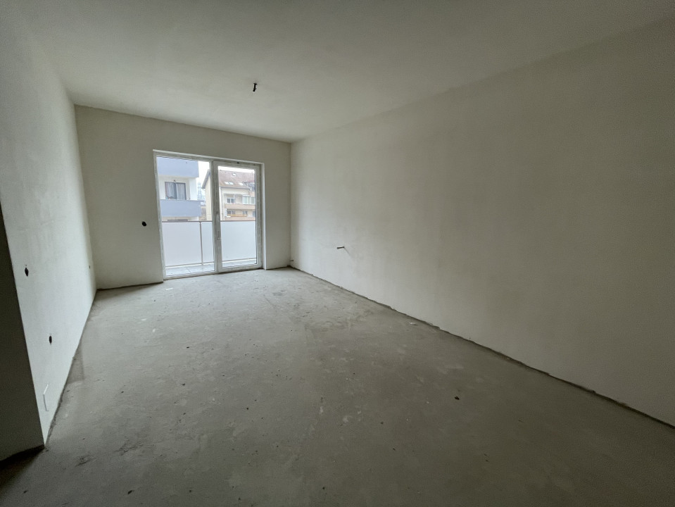 Apartament de 2 camere semifinisat, 51,17 mp cu balcon, zona Terra