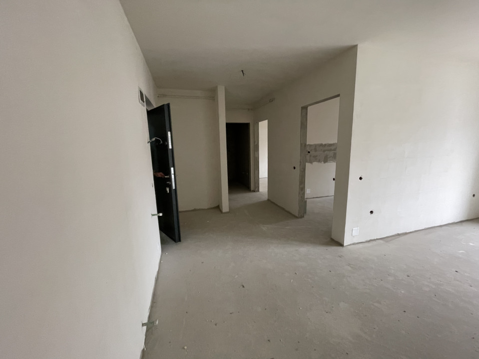 Apartament de 2 camere semifinisat, 51,17 mp cu balcon, zona Terra