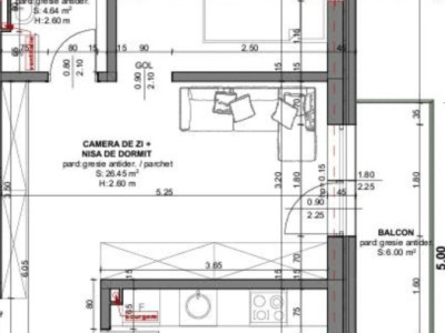 Apartament 3 camere, decomandat, 47 MP, Beta Residence 