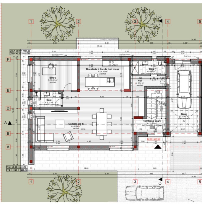 Casa individuala , zona Campului Manastur , 277 mp utili , 526 mp teren 