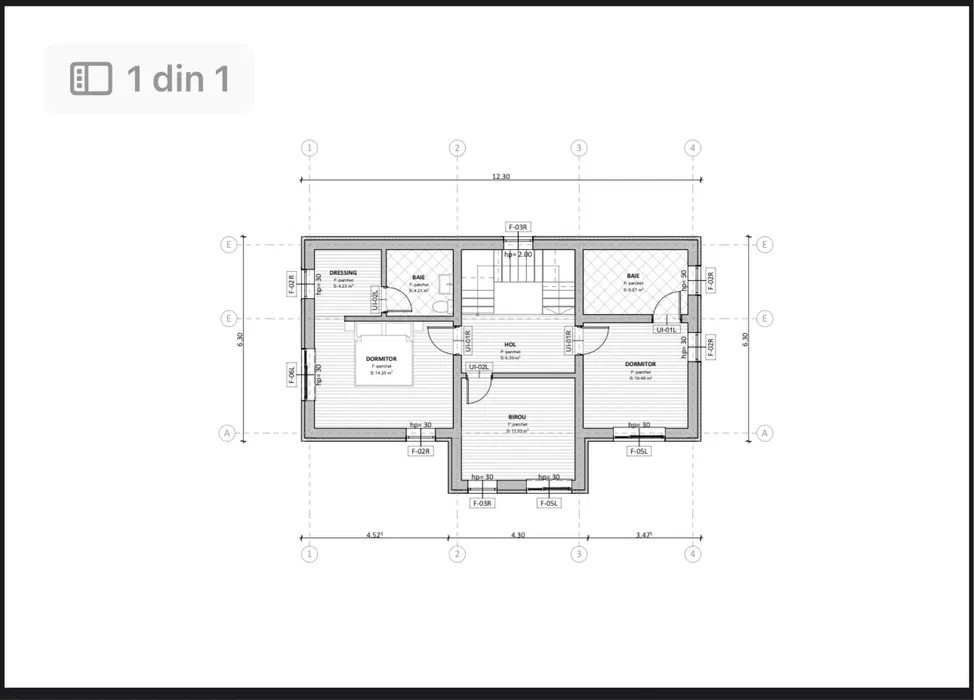 Casa individuala cu 5 camere semifinisata, 119 mp, teren 482 mp, Dezmir