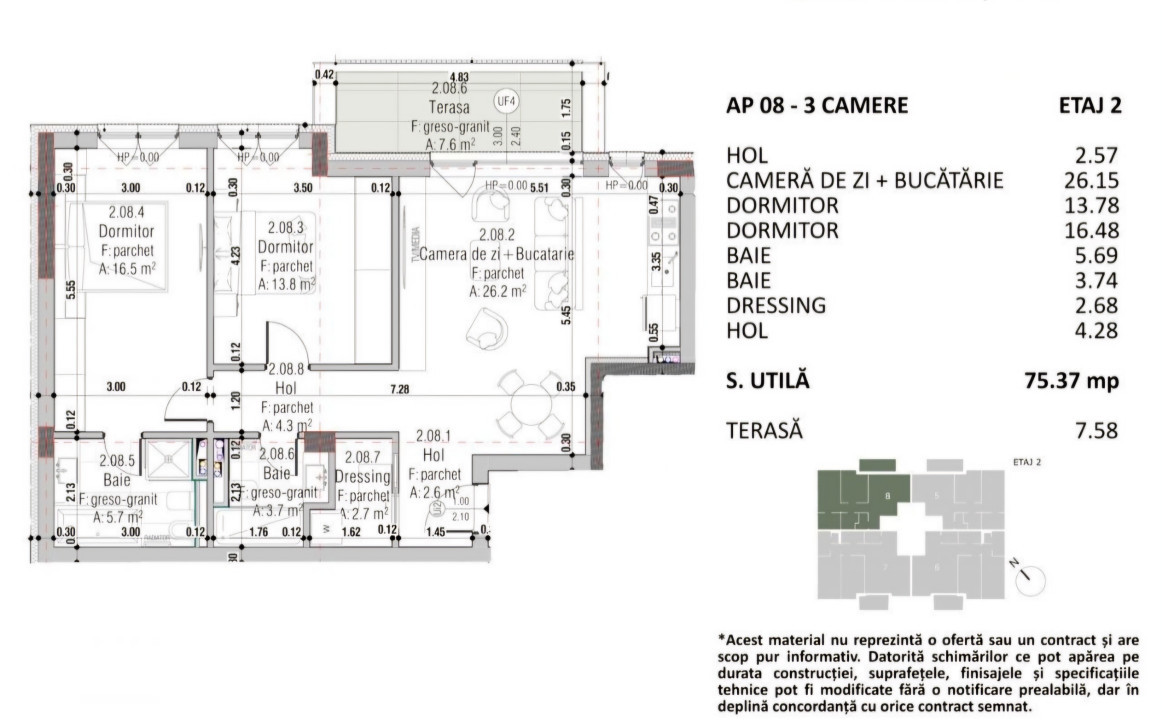 Ansamblu rezidențial cu apartamente de 3 și 4 camere,  A. Muresanu 