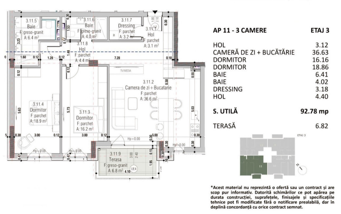 Ansamblu rezidențial cu apartamente de 3 și 4 camere,  A. Muresanu 