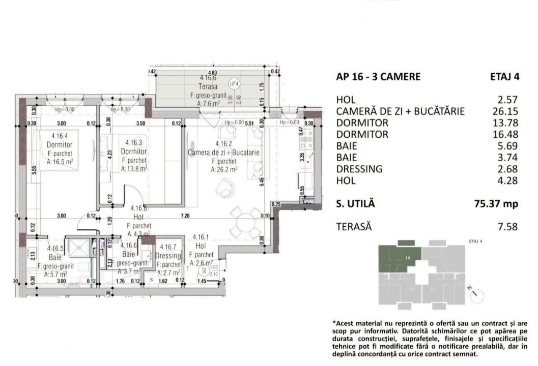 Ansamblu rezidențial cu apartamente de 3 și 4 camere,  A. Muresanu 