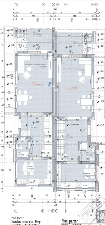 Duplex cu 4 camere, 128mp utili, semifinisat,  Voronet