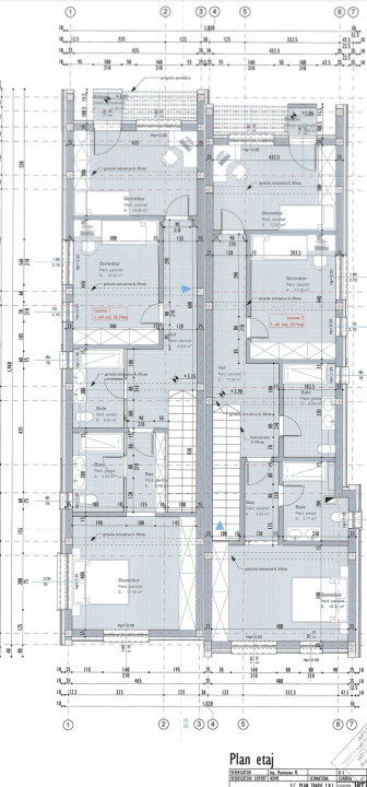 Duplex cu 4 camere, 128mp utili, semifinisat,  Voronet