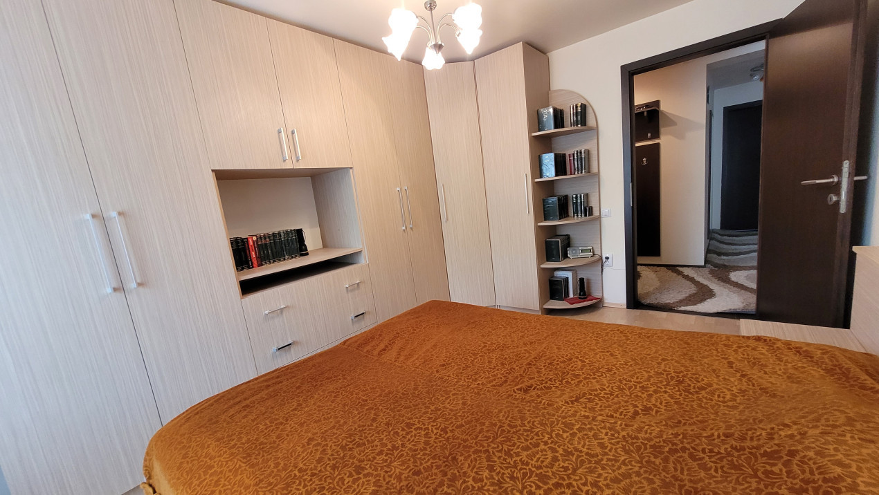 Apartament de 3 camere, mobitlat utilat, etaj intermediar, zona Teilor