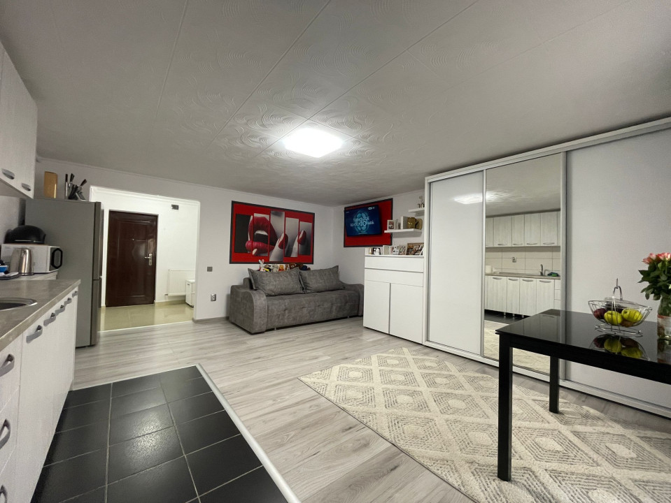 Apartament cu o camera plus terasa in Buna Ziua 34 mp utili mobilat utilat!