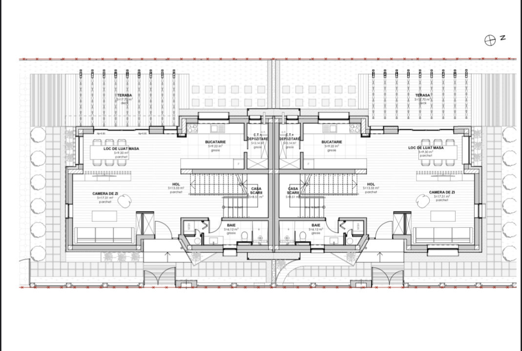 Duplex 129mp, 4 camere, 281mp teren, zona Dumitru Tăuțan  