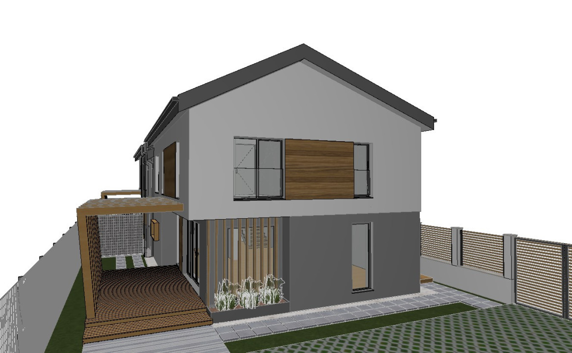 Duplex 129mp, 4 camere, 281mp teren, zona Dumitru Tăuțan  