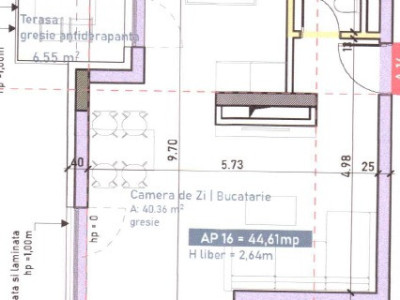 Apartament cu 2 camere 44.6mp utili bloc nou Intre Lacuri 