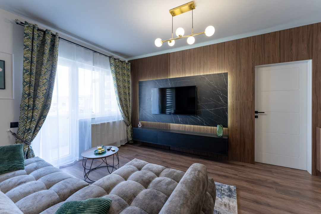 Apartament de 2 camere, Ultramodern, 54 mp, Etaj Intermediar, Floresti