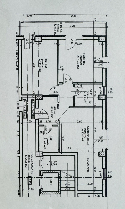 Apartament 3 camere, mobilat, 70mp, cu parcare optional, in Borhanci