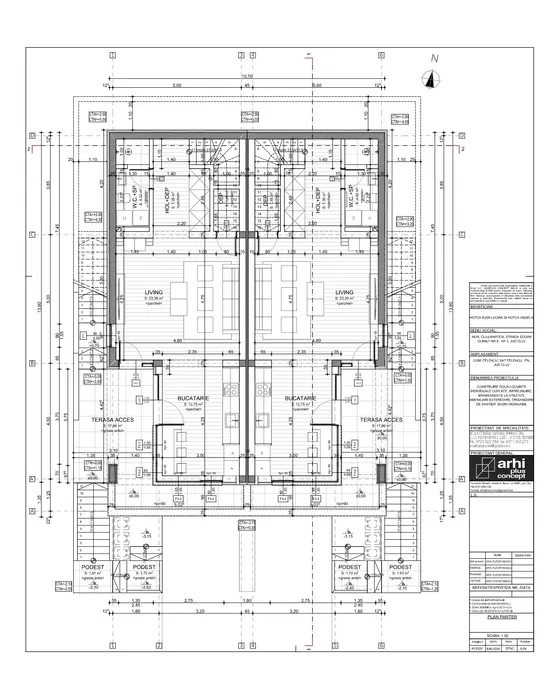 Duplex, 120 MP, Semifinisat, Feleac plus teren de 380 MP li ber