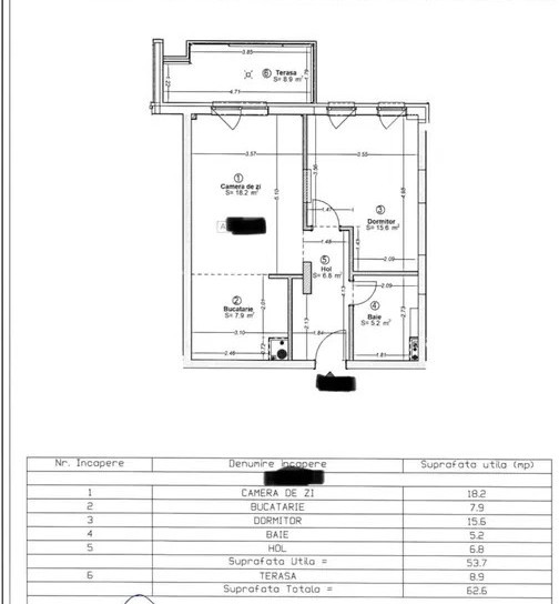 Apartament 2 camere, 54 mp, etaj intermediar, ultrafinisat, cartier Intre Lacuri