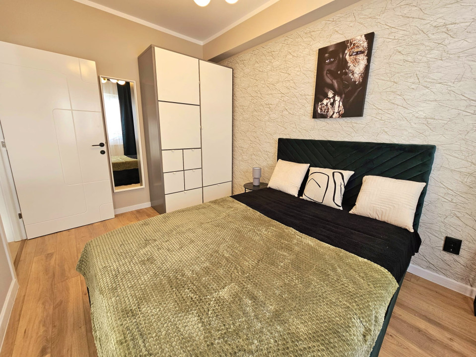 Apartament 2camere ultrafinisat, cu gradina