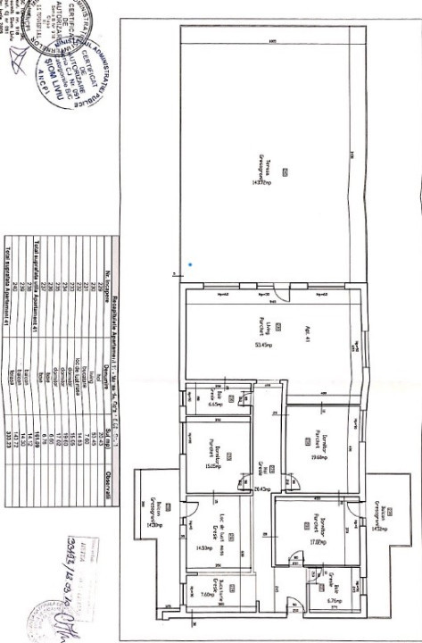 PENTHOUSE 4 camere 160mp, Terasa+balcoane 143mp View panoramic Zona Panemar