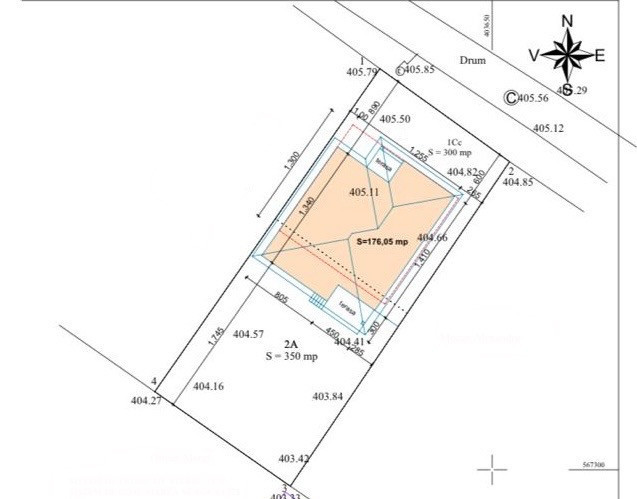 Teren 650 mp cu autorizatie de construire si fundatie, Copaceni