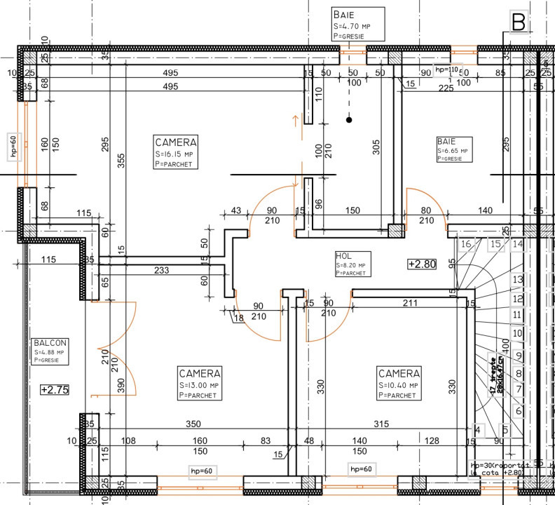 Casa tip duplex, 4 camere, 120 mp, semifinisat, Zona Avram Iancu